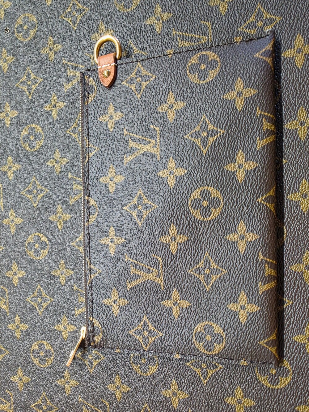 Louis Vuitton Monogram Canvas Pouch Detail - Brown/Gold